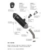 Leovince Bmw F 750 GS LV-14 BLACK EDITION 15610BU