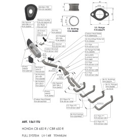 Leovince Honda CB 650 R Neo Sports Café LV-14 R TITANIUM 15611TU