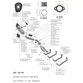 Leovince Honda CB 650 R Neo Sports Café LV-14 R TITANIUM