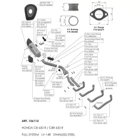 Leovince Honda CB 650 R Neo Sports Café LV-14 R