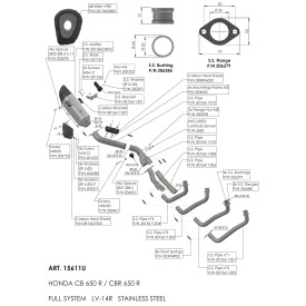 Leovince Honda CBR 650 R LV-14 R 15611U