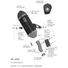 Leovince CF Moto 450 MT / IBEX 450 LV-14 BLACK EDITION 15612B