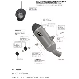 Leovince Moto Guzzi STELVIO LV-14 15613