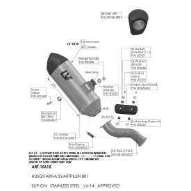 Leovince Husqvarna SVARTPILEN 801 LV-14 15615