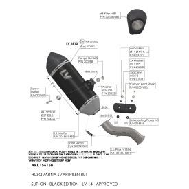 Leovince Husqvarna SVARTPILEN 801 LV-14 BLACK EDITION 15615B
