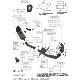 Leovince Yamaha MT-09 SP LV-14 R TITANIUM