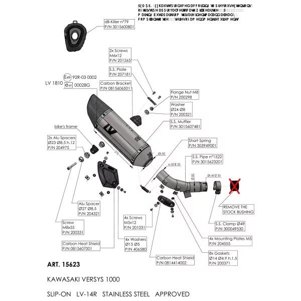 Leovince Kawasaki VERSYS LV-14 R