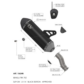 Leovince Benelli TRK 702 / 702X LV-14 BLACK EDITION 15624B