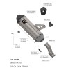 Leovince Benelli TRK 702 / 702X LV-14 TITANIUM 15624TU