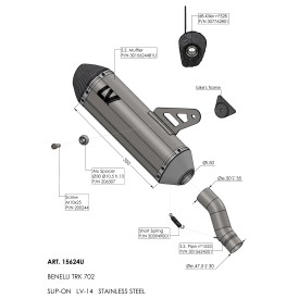 Leovince Benelli TRK 702 / 702X LV-14 15624U