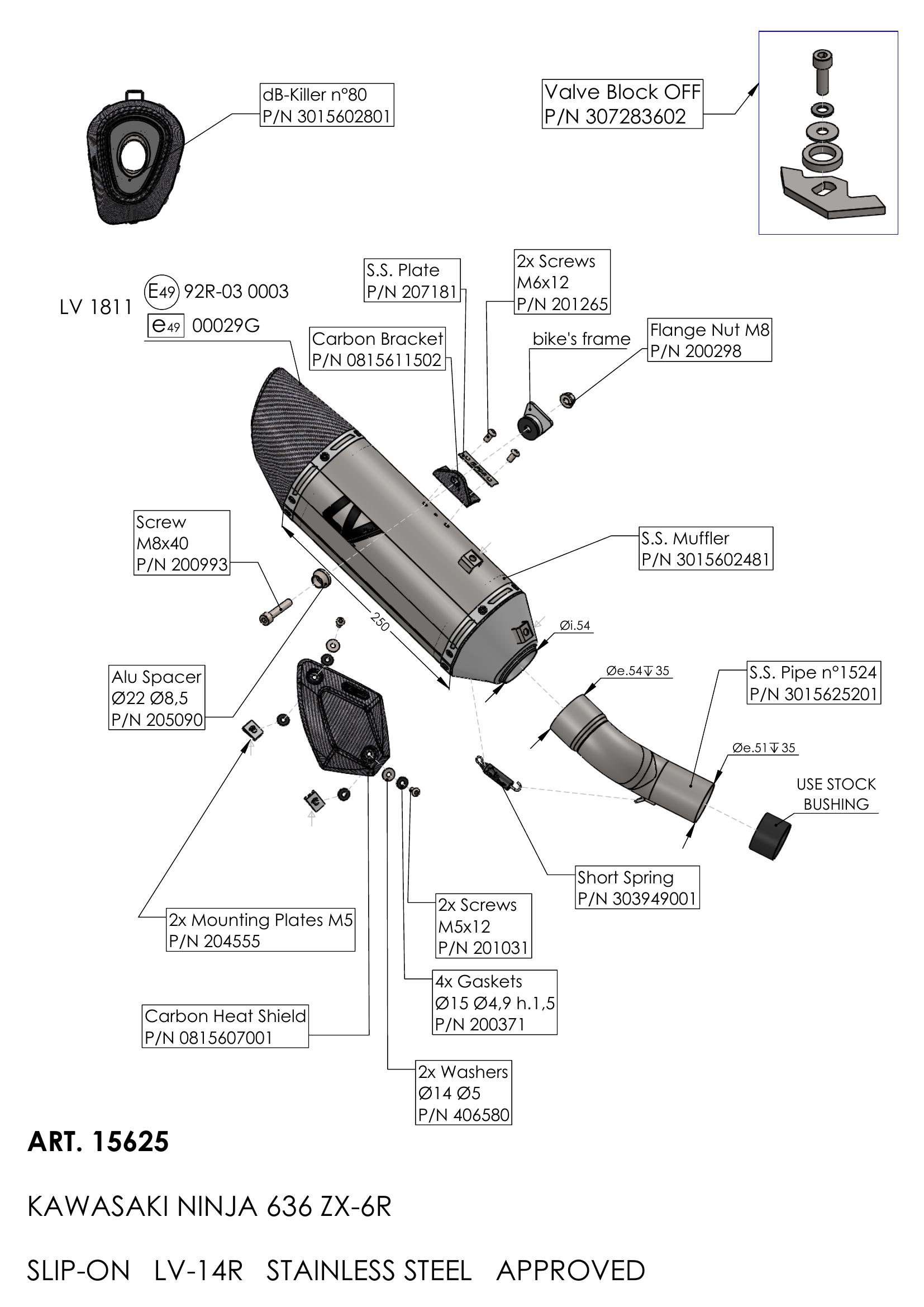 カロンです。 Exhaust Leovince Kawasaki ZX-6R NINJA 2024/2026 15625