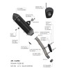 Leovince Triumph TIGER 900 GT / GT PRO / RALLY PRO LV-14 BLACK EDITION 15629BU