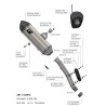 Leovince Triumph TIGER 900 GT / GT PRO / RALLY PRO LV-14 TITANIUM 15629TU
