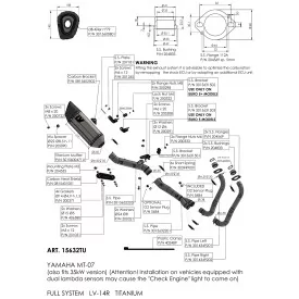 Leovince Yamaha TRACER 7 LV-14 R TITANIUM