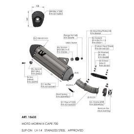 Leovince Moto Morini X-CAPE 700 LV-14 15633