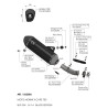 Leovince Moto Morini X-CAPE 700 LV-14 BLACK EDITION 15633BU