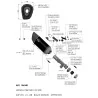 Leovince Honda NX 500 LV-14 R BLACK EDITION 15634B