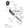 Leovince Honda CB 500 X LV-14 R TITANIUM 15634TU