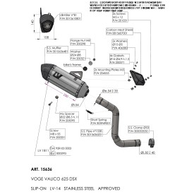 Leovince Voge VALICO 625 DSX LV-14 15636