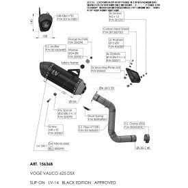Leovince Voge VALICO 625 DSX LV-14 BLACK EDITION 15636B