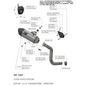 Leovince Voge VALICO 525 DSX LV-14 15637