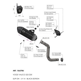 Leovince Voge VALICO 525 DSX LV-14 BLACK EDITION 15637BU