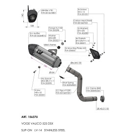 Leovince Voge VALICO 525 DSX LV-14 15637U