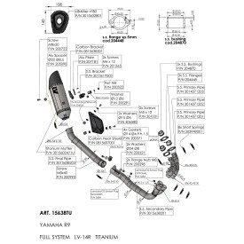 Leovince Yamaha YZF-R9 LV-14 R TITANIUM 15638TU