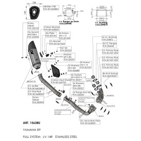 Leovince Yamaha YZF-R9 LV-14 R 15638U