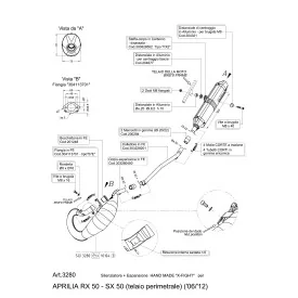 Leovince Aprilia RX 50 perimeter frame X-FIGHT 3280
