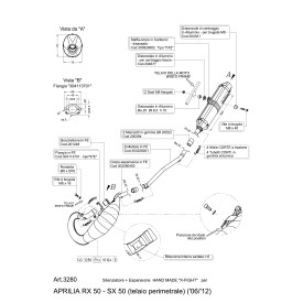 Leovince Aprilia RX 50 perimeter frame X-FIGHT 3280