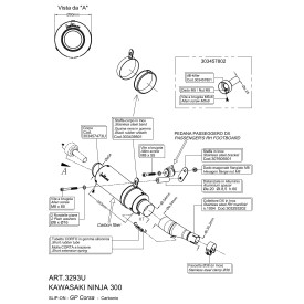 Leovince Kawasaki Z 250 - not compatible with Z 250 SL GP CORSA 3293U