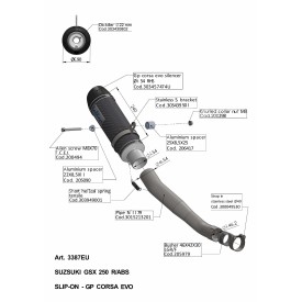 Leovince Suzuki GSX 250 R/ABS GP CORSA EVO 3387EU