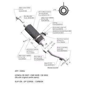 Leovince Honda NX 500 GP CORSA 3395U