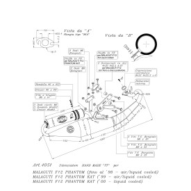 Leovince Malaguti F12 PHANTOM KAT liquid cooled HAND MADE TT 4051