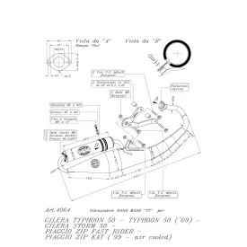 Leovince Piaggio ZIP FAST RIDER HAND MADE TT 4064