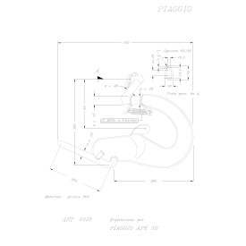 Echappement Leovince Piaggio APE 50 4221