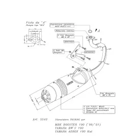 Leovince Yamaha BW'S 100 TOURING 5543