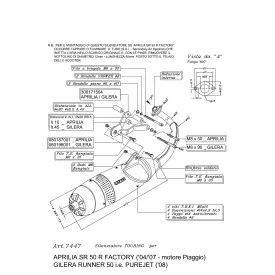 Leovince Aprilia SR 50 R FACTORY Piaggio engine TOURING 7447