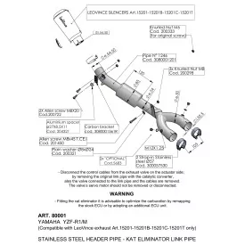 Leovince Tube Décata Yamaha YZF-R1/M 80001