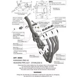 Leovince Kit Collecteurs Racing Kawasaki Z 900 A2