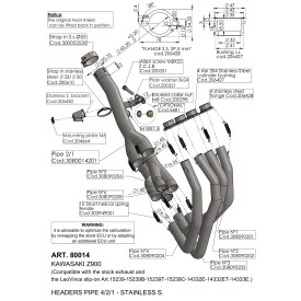 Leovince Kit Collecteurs Racing Kawasaki Z 900 80014