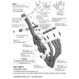 Leovince Racing-Krümmer-Kit Kawasaki Z 900