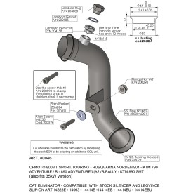 Leovince Tube Décata CF Moto 800 MT-X 80046