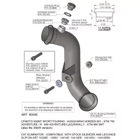 Leovince Tubo Descatalizador Ktm 890 SMT 80046