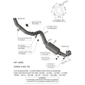 Leovince Kit Collecteurs Racing Honda X-ADV 80062
