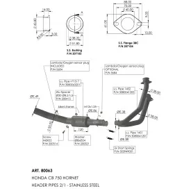 Leovince Kit Collettori Racing Honda CB 750 HORNET