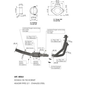 Leovince Kit Collettori Racing Honda CB 750 HORNET 80063