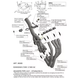 Leovince Kit Collecteurs Racing Kawasaki Z 900 A2