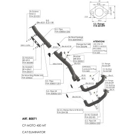 Leovince Racing Header Kit CF Moto 450 MT / IBEX 450 80071